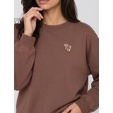 Sinsay Crewneck dukserica od pamuka s dekorativnom aplikacijom Slike