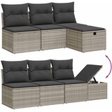 8-dijelni set vrtnih sofa od poliratana s jastucima svjetlosivi | shoptok.hr