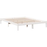  Dugi okvir kreveta bez madraca bijeli 160 x 210 cm od borovine | shoptok.hr