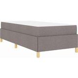  Krevet s opruga kutije Taupe i bijela 90 x 190 cm tkanina | shoptok.hr