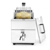  Indukcijska Friteza z Odtočno Pipo 8L, 230V/3500W, (288x619x408mm) | Shoptok.si