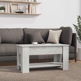  Stolić za kavu boja betona 101x49x52 cm konstruirano drvo | Shoptok.si
