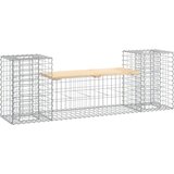 Vrtna klupa s gabionskim dizajnom 183x41x60,5 cm od borovine | Eponuda.com