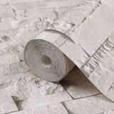  3D tapeta kamena Krem 10 x 0 53 m N woven tkanina - Krem | shoptok.hr