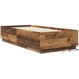  Krevetna konstrukcija s LED svjetlom Staro drvo 80 x 200 cm | shoptok.hr