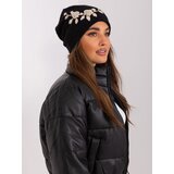 Wool Fashion Italia Cap-AT-CZ-2329-1.85-black-beige | Shoptok.si