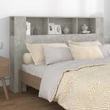 The Living Store Vzglavna omarica betonsko siva 160x18,5x104,5 cm - Vzglavna Omarica, (21418843) Cene