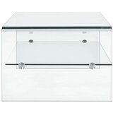  Stolić za kavu prozirni 98 x 45 x 31 cm od kaljenog stakla | shoptok.hr