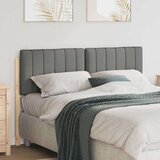 vidaXL tapecirani uzglavlje s uzglavljem smeđa i svijetlosiva 140 cm | shoptok.hr