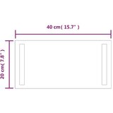  LED kupaonsko ogledalo 40x20 cm | shoptok.hr