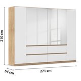 Modern Living Omara S Klasičnimi Vrati Mainz, Bela, Barva Hrasta | Shoptok.si