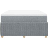 Krevet box spring s madracem svjetlosivi 140x200 cm od tkanine | Eponuda.com