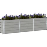  Cvetlično korito Svetlo siva 290 x 50 x 75 cm Cinkana jeklena, (5000207631) | Shoptok.si