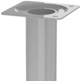 WALTECO Noga za pohištvo (Do x Š x V: 6 x 6 x 40 cm, Ø x V: 6 x 40 cm, Nosilnost izdelka: 75 kg, Jeklo, Siva) Cene