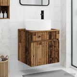  Umivaonik s policom za zid Staro drvo 49 x 44,5 x 65,5 cm | shoptok.hr
