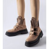 Gemre Brown platform ankle boots Glen | Shoptok.si