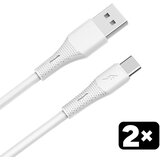 Avax Kabl CB4301 2X / USB-A to USB-C / 18W / 1.5 m / White Cene