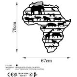 WALLXPERT Dekorativni metalni zidni dodatak African Animals | Eponuda.com