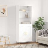  Visoka komoda bijela 69,5x34x180 cm konstruirano drvo | shoptok.hr