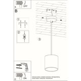  Obesna svetilka ORBIS 1 siva, (21347583) | Shoptok.si