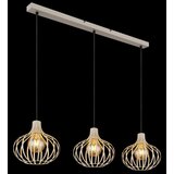 Globo 33370319 - Luster na sajli MATEO 3xE27/40W/230V bež | Eponuda.com