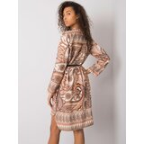 Italy Moda Dress-DHJ-SK-5766-1.32X-beige | Shoptok.si