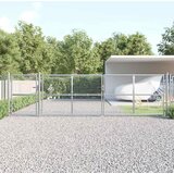  Vrtna vrata od mreže srebrne boje 500 x 125 cm, pocinčani čelik | shoptok.hr