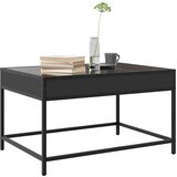  Stolić za kavu s beskonačnim LED svjetlima crni 70 x 50 x 41 cm | Eponuda.com