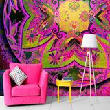  Samoljepljiva foto tapeta - Mandala: Pink Expression 441x315 Cijene