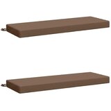  Jastučići za klupe - 2 dijela SOEST 2 kom. 100% poliester - Sivosmeđa 100 x 40 x 8 cm Melange | shoptok.hr