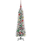 vidaXL Umestno božično drevo med 150 LED Zelena in bela 120 cm | Shoptok.si