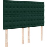  Krevet s oprugama i madracem tamnozeleni 140x190 cm baršunasti | shoptok.hr