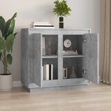  Komoda siva boja betona 80 x 34 x 75 cm od konstruiranog drva | shoptok.hr