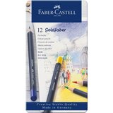 Faber-Castell Barvni svinčniki 12 barv, kovinska škatla Goldfaber | Shoptok.si