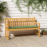 vidaXL Blazina za klop vzorec listja 2 kosa 180x50x7 cm blago Cene