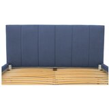 Scandic Plavi tapecirani bračni krevet s prostorom za odlaganje s podnicom 180x200 cm Zee – | shoptok.hr