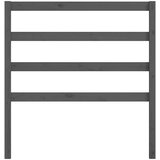  Uzglavlje za krevet sivo 106 x 4 x 100 cm od masivne borovine | shoptok.hr