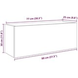 vidaXL kopalniška stenska omarica starinski les 80x25x30 cm inž. les | Shoptok.si