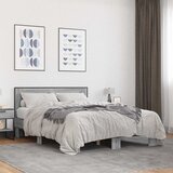  Okvir kreveta boja hrasta 140x200cm konstruirano drvo i metal | Eponuda.ba