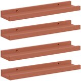  Polica na zidu 4 pcs Crvena 40 x 9 x 3 cm Konstruirano drvo | shoptok.hr