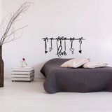 Ambiance Bela nalepka Love Headboard Cene