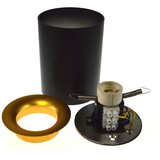 SPOT svetlo CYRO 1xGU10/30W/230V crna/zlatna | Eponuda.com
