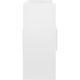  Komoda visoki sjaj bijela 105 x 30 x 70 cm konstruirano drvo | shoptok.hr