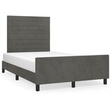  Okvir kreveta bez madraca tamnosiva 120x190 cm baršunasti | shoptok.hr