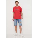 GAP Bombažna kratka majica rdeča barva | Shoptok.si