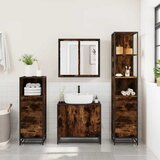  4-dijelni set kupaonskog namještaja boja hrasta drveni | shoptok.hr