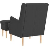  Fotelja s footstoolom 2 kom. Tamnosiva Bouclé 79 x 79 x 87,5 cm | shoptok.hr