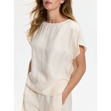 Reserved Bluza s visokim udjelom modalnih vlakana - krem | shoptok.hr