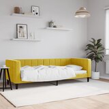 vidaXL Raztegljiva postelja rumena 80x200 cm žamet | Shoptok.si
