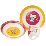 Orion 3-dijelni dječji porculanski blagovaonski set Kittens | shoptok.hr